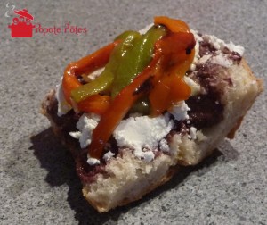 tartine poivrons marines